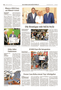 Pforzheimer Zeitung (18.04.2015): Boutique