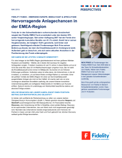 Hervorragende Anlagechancen in der EMEA-Region