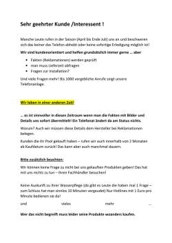 hilfe ! ich erreiche sie telefonisch nicht?
