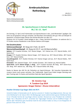 Info Nr. 02 2015 - Armbrustschützen Rothenburg