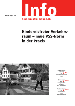 Info als pdf - Schweizerische Fachstelle für behindertengerechtes