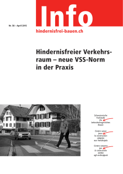 Info als pdf - Schweizerische Fachstelle f&uuml;r behindertengerechtes