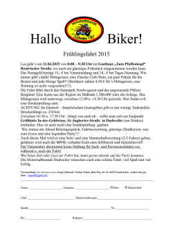 Hallo Fans - Motorradfreunde Dudweiler