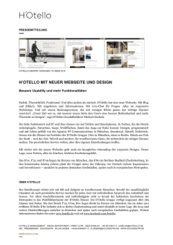 H`OTELLO MIT NEUER WEBSEITE UND DESIGN