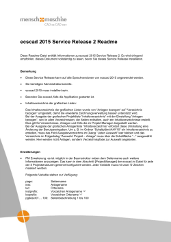 ecscad 2015 Service Release 2 Readme