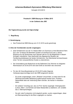 Protokoll März 2015 - Johannes-Butzbach