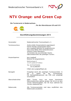 NTV Orange- und Green Cup - Niedersächsischer Tennisverband eV