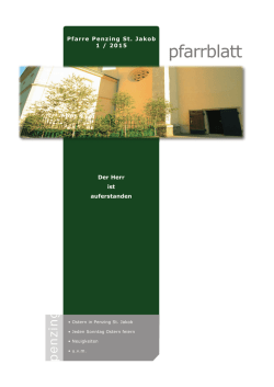 pfarrblatt - Pfarre Penzing St. Jakob