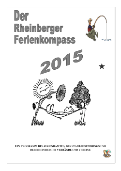 Rheinberger Ferienkompass 2015