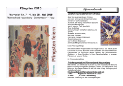 Pfarrbrief 7-2015 - der Pfarrei Hauzenberg