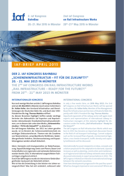 iaf-Infobrief April 2015