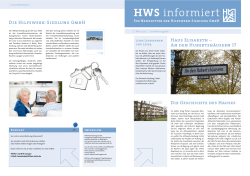 HWS informiert &ndash;Sondernewsletter der Hilfswerk