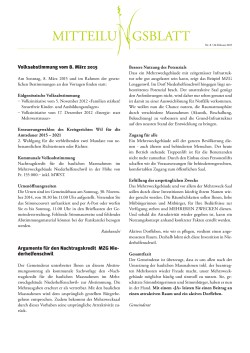 Mitteilungsblatt 26.02.2015 - Gemeinde Niederhelfenschwil