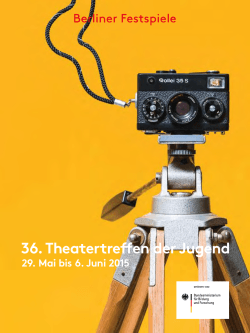 Magazin Theatertreffen der Jugend 2015