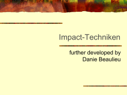 Impact-Techniken - Kr&uuml;ger Institute