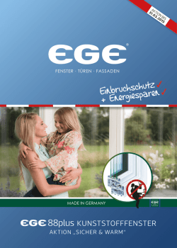Einbruchschutz + Energiesparen