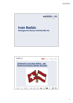 Ivan Barbic - Weinforum Burgenland