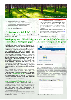 VORLAGE Emissionsbrief DE 05-2015 Neues