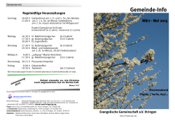 Gemeinde-Info - Evangelische Gemeinschaft Ihringen eV