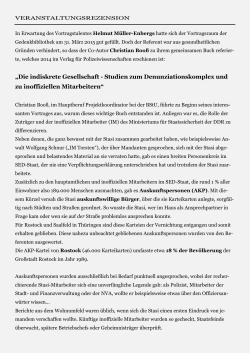 Christian Boo&szlig;, Die indiskrete Gesellschaft