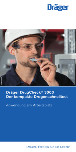 Dräger DrugCheck® 3000 Der kompakte Drogenschnelltest