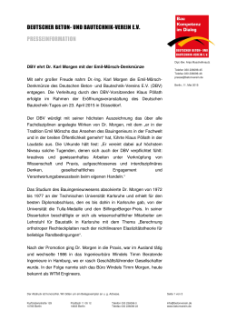 2015-05-11 DBV ehrt Dr. Karl Morgen mit der Emil