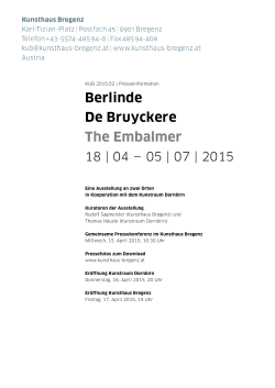 Berlinde De Bruyckere The Embalmer