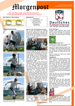 Ausgabe 1092 vom 07.05.2015 - Deutsches Fussball Internat