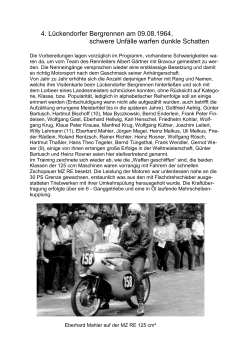 Das Jahr 1964 - Lückendorfer Bergrennen