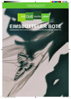 eimsb&uuml;tteler bote - Kirchengemeinde Eimsb&uuml;ttel