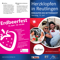Erdbeerfest - Tourismus Reutlingen