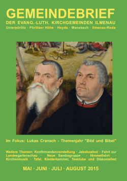 Gemeindebrief für Ilmenau (Unterpörlitz und Heyda ab Seite 22)