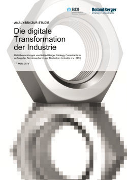 Die digitale Transformation der Industrie