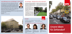 Unsere Ideen für Zehlendorf - Das Gebiet der SPD