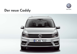 Der neue Caddy - Volkswagen Nutzfahrzeuge