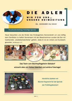 Heimzeitungen 01 / 2015