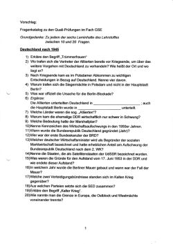 GSE Fragenkatalog f&uuml;r Quali