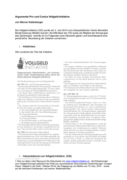 Argumente Pro und Contra Vollgeld-Initiative