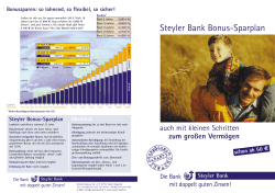 Steyler Bank Bonus