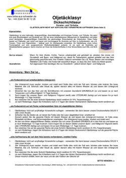 Dickschichtlasur - Schwedischer Farbenhandel