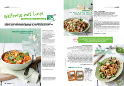 Linsen-Salat mit grünem Spargel, roten Zwiebeln und