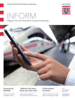 INFORM Heft 1-15 - Hessische Zentrale f&uuml;r Datenverarbeitung
