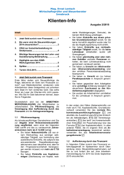 als PDF - Mag. Ernst Lentsch, Wirtschaftsprüfer und