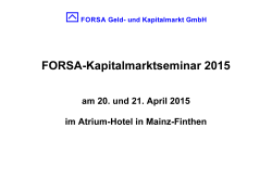 21. April 2015 - forsa
