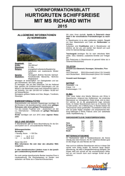 hurtigruten - Kneissl Touristik