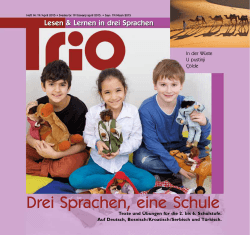 Trio 19 auf Deutsch - Schule mehrsprachig