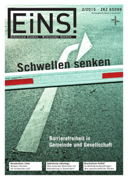 Eins-Magazin 2/2015 - Deutsche Evangelische Allianz