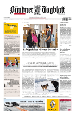 Bündner Tagblatt vom 16. März 2015