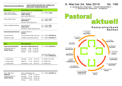 Pastoral-aktuell - Pastoralverbund Rüthen