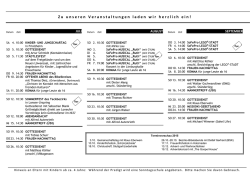 P r o g r a m m - Christusbund Weilheim
